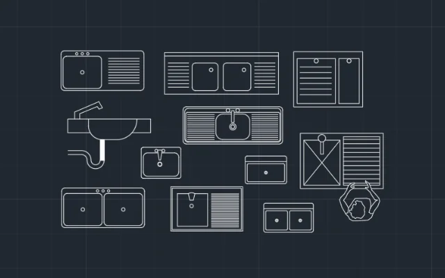 Imagen de bloques de bachas para diseñar lavaderos