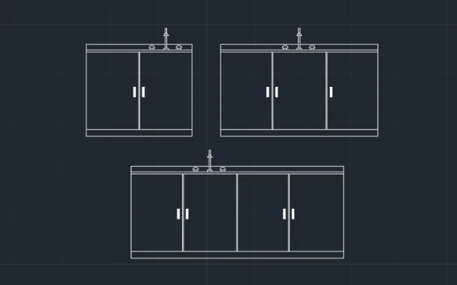 BLOQUES DE AUTOCAD DE BAJO MESADA - Imagen destacada
