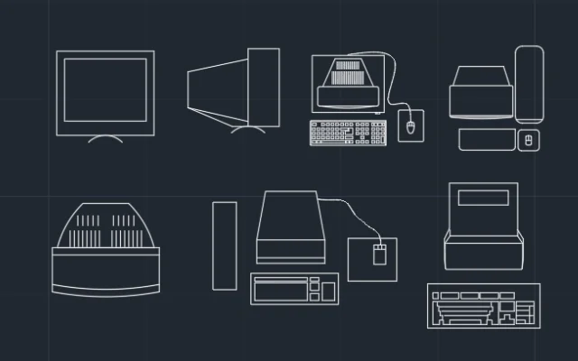 BLOQUES DE AUTOCAD DE COMPUTADORAS - Imagen destacada