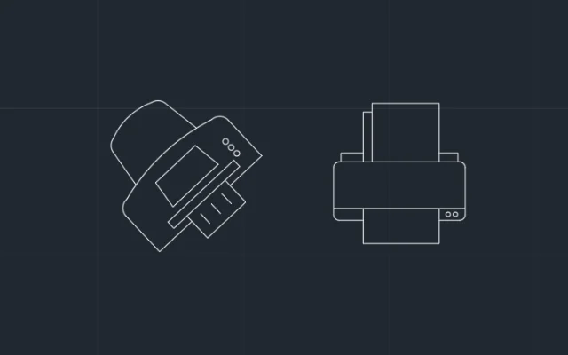 BLOQUES DE AUTOCAD DE IMPRESORAS - Imagen destacada